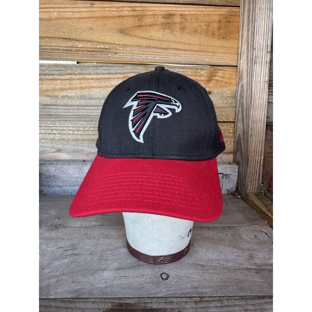 Atlanta Falcons Cap L/XL Flex Stretch Black Red New Era‎ NFL